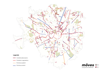 Mappa stato di fatto mobilità ciclistica